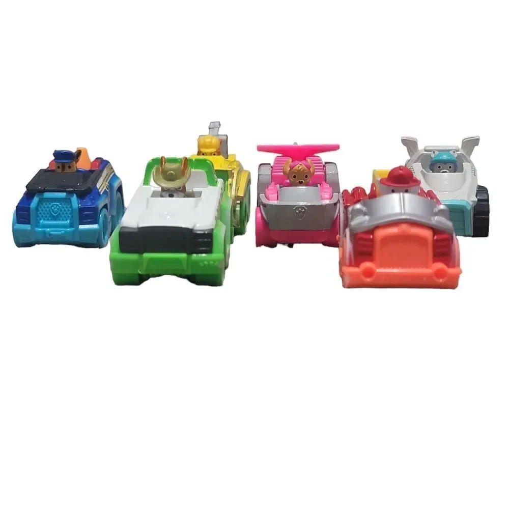 Paw Patrol neon die-cast rescue vehicle set